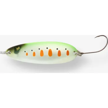 Umělá nástraha CAPERLAN Spinnerbait na rybolov pstruhů Kea MCO 4,5 cm 6,5 g Yamame Fluo ORANŽOVÁ|ŽLUTÁ