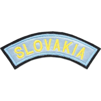 Airsoft Armáda Slovenská Nášivka oblouček SLOVAKIA světle modrá