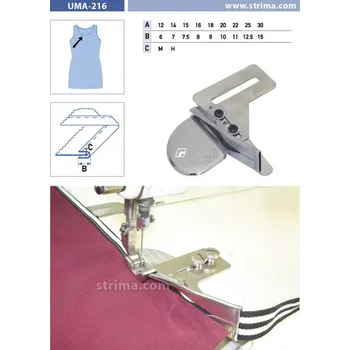 Texi Lemovač skládající napůl pro šicí stroje UMA-216 15/7,5 M