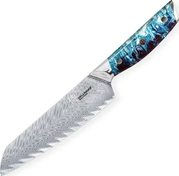 Kuchyňský nůž Dellinger Santoku Resin Future K-H189 17 cm modrý