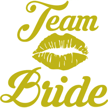 ON-DESIGN Potisk TEAM BRIDE Barva: zlatá, Velikost motivu: A5