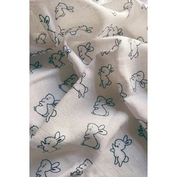 Dětská látková osuška Zajíček modrý