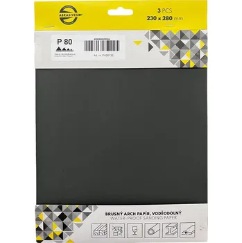 Brusný papír papír brus.pod vodu zr. 400, 230x280mm (3ks)