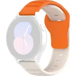 Techsuit řemínek na hodinky 22mm (W050), béžovo-oranžový