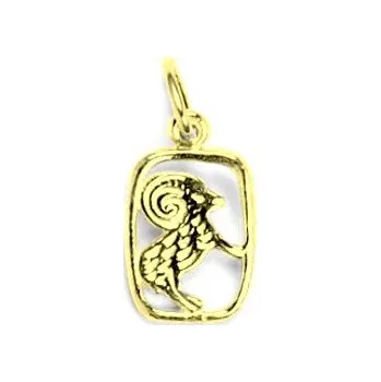 Přívěsek Zlatý přívěsek měsíční znamení skopec,beran - P730 žluté zlato (Měsíční znamení ze žlutého zlata)