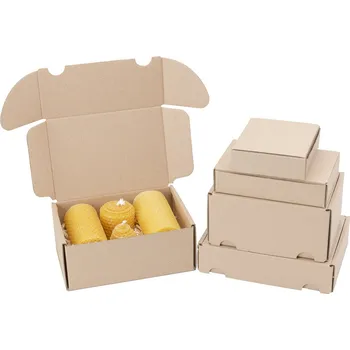 Krabice na pečivo Eobaly.cz Minikrabice/krabička 93x93x30 3VVL hnědá 50 ks