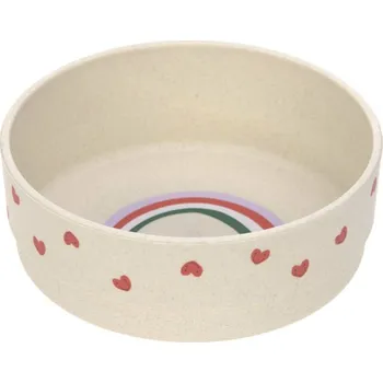 dětská jídelní sada LÄSSIG dětská miska Bowl PP/Cellulose Rascals Heart lavende