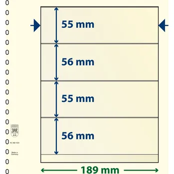 Obal pro sběratelský předmět Lindner 802420 - 4 kapsy (55 mm) Velikost balení: 1 ks