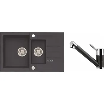 Granitový dřez Alveus SET ROCK 70 /05 + BATERIE CLEO 05 + 5 % sleva v košíku s kódem SLEVA5