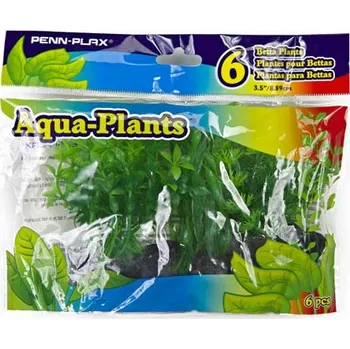 Dekorace do akvária Umělé rostliny Betta 10,2cm zelené 6ks sada (Umělé rostliny Betta 10,2cm zelené 6ks sada)