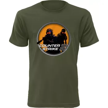 Pánské a dětské tričko Counter-Strike 2 khaki