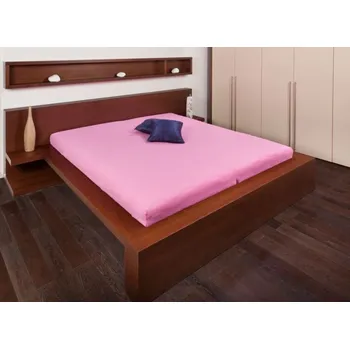 Prostěradlo Světle růžová froté prostěradla Velikost: 90x200cm