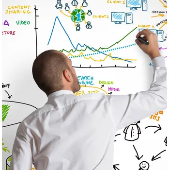 Tapeta Samolepící tabulová tapeta bílá 67,5 cm x 1,5 m, 53187 / nalepovací tabule, samolepící fólie a tapety 11947 Gekkofix