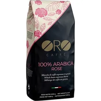 Káva zrnková káva ORO CAFFE ARABICA ROSE 1 kg