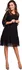 Dámské šaty Společenské šifonové dámské šaty S160 černé