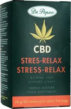 Čaj Dr. Popov CBD Stres-Relax 20x 1,5 g