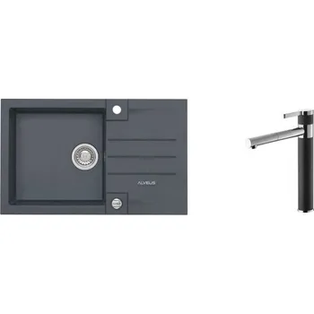 Granitový dřez Alveus SET ROCK 130/05+ BATERIE ZINA 05 + 5 % sleva v košíku s kódem SLEVA5
