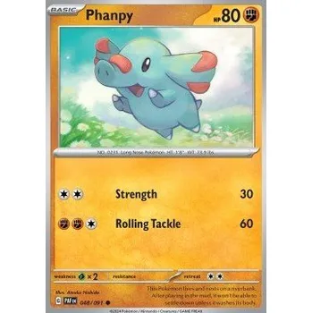 Sběratelská karetní hra Pokémon PAF 048/091 Phanpy - Paldean Fates Stav: Near Mint, Verze: NORMAL