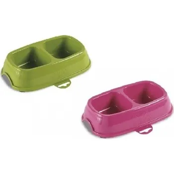 klec pro psa Miska plastová Break, dvojitá 2x200ml