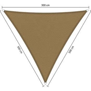 Krycí plachta Lazy Momo Nepromokavý trojúhelník lightsail 3,0 x 3,0 x 3,0 m Barva: Brazilian písková