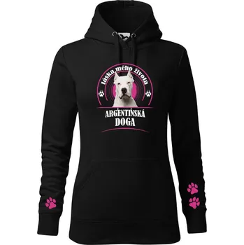 Dámská mikina STRIKER Dámská mikina Argentinská doga Barva: Černá, Velikost: S
