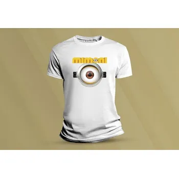 Chlapecké tričko Dětské bavlněné tričko Mimoni 5. Bílá velikost M