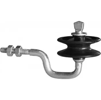 Ohradník Izolátor rohový distanční pro elektrický ohradník, se závitem M6 a mat