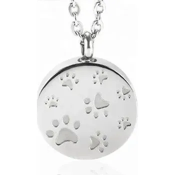 Náhrdelník Náhrdelník - pamětní přívěsek, pietní přívěsek, přívěsek na popel s tlapkami