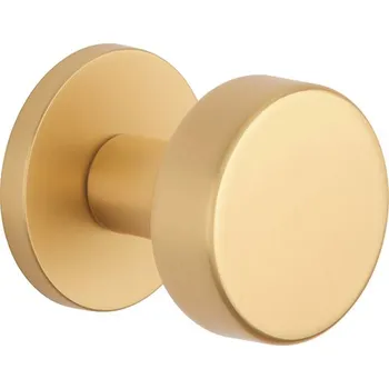 Dveřní kování AT - KOULE RUTA - R 7S bez spodní rozety, koule pevná ks OLS - Mosaz broušená