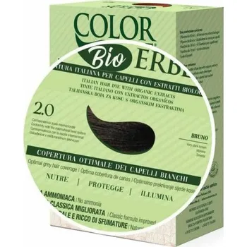 Barva na vlasy Color Erbe BIO Barva na vlasy Velmi tmavě hnědá 2.0