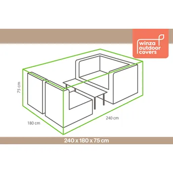 Zahradní pohovka Obal na sedací soupravu obdélník Winza 240x180x75cm