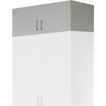 Šatní skříň Nástavec ke skříni BUANG 2D, bílá + vyzvednutí ZDARMA