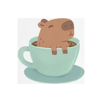 Hrnek espresso (Lungo) s potiskem Kapybara v hrnku