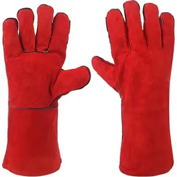 Pracovní oblečení Dvouvrstvé svářečské rukavice - červené