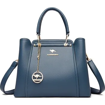 Dámská kožená kabelka FLY FF394 Barva: Modrá