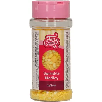 Jedlá dekorace na dort Žlutý cukrový mix F53285