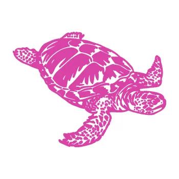 Samolepící dekorace Želva 005 pravá (16 - růžová) SAMOLEPKA NA AUTO, NÁLEPKA, FÓLIE, POLEP, TUNING, VLASTNÍ TEXT, TISK, AUTOSAMOLEPKY.cz, POLEPY, OBRÁZEK, LOGO, 3D STICKERS