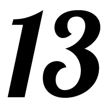 Polep vozidla Startovní číslo 13 typ 3 (01 - černá) SAMOLEPKA NA AUTO, NÁLEPKA, FÓLIE, POLEP, TUNING, VLASTNÍ TEXT, TISK, AUTOSAMOLEPKY.cz, POLEPY, OBRÁZEK, LOGO, 3D STICKERS