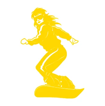 Samolepicí dekorace na vozidlo Snowboard 036 levá (13 - jasně žlutá) SAMOLEPKA NA AUTO, NÁLEPKA, FÓLIE, POLEP, TUNING, VLASTNÍ TEXT, TISK, AUTOSAMOLEPKY.cz, POLEPY, OBRÁZEK, LOGO, 3D STICKERS