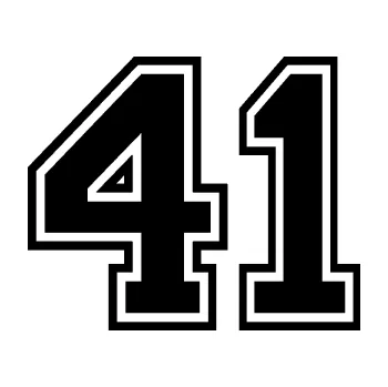 Polep vozidla Startovní číslo 41 typ 4 (01 - černá) SAMOLEPKA NA AUTO, NÁLEPKA, FÓLIE, POLEP, TUNING, VLASTNÍ TEXT, TISK, AUTOSAMOLEPKY.cz, POLEPY, OBRÁZEK, LOGO, 3D STICKERS