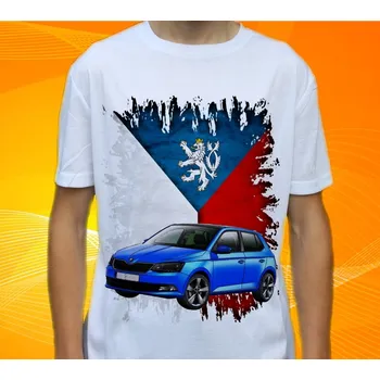 Pánské tričko tričko Š.K.O.O.D.A č. 04 S (Trička s motivy aut)