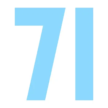 Polep vozidla SAMOLEPKA Startovní číslo 71 (03 - světle modrá) NA AUTO, NÁLEPKA, FÓLIE, POLEP, TUNING, VLASTNÍ TEXT, TISK, AUTOSAMOLEPKY.cz, POLEPY, OBRÁZEK, LOGO, SAMOLEPKY