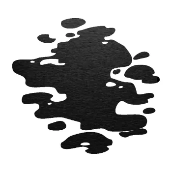 Samolepící dekorace SAMOLEPKA Skvrna 001 levá kaňka (63 - škrábaný kov černý) NA AUTO, NÁLEPKA, FÓLIE, POLEP, TUNING, VLASTNÍ TEXT, TISK, AUTOSAMOLEPKY.cz, POLEPY, OBRÁZEK, LOGO, SAMOLEPKY