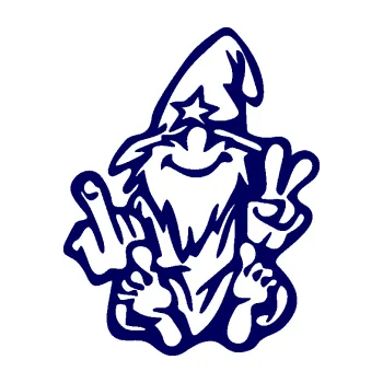 Samolepicí dekorace na vozidlo Skřítek f*ck levá (23 - tmavě modrá) SAMOLEPKA NA AUTO, NÁLEPKA, FÓLIE, POLEP, TUNING, VLASTNÍ TEXT, TISK, AUTOSAMOLEPKY.cz, POLEPY, OBRÁZEK, LOGO, 3D STICKERS