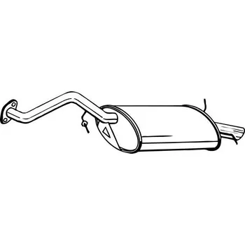 Výfukový systém Zadní tlumič výfuku BOSAL 115-157