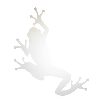 Samolepící dekorace Žába 004 levá (82 - odrazková reflexní bílá) SAMOLEPKA NA AUTO, NÁLEPKA, FÓLIE, POLEP, TUNING, VLASTNÍ TEXT, TISK, AUTOSAMOLEPKY.cz, POLEPY, OBRÁZEK, LOGO, 3D STICKERS