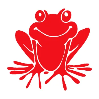 Samolepící dekorace SAMOLEPKA Žába 008 pravá (10 - červená) NA AUTO, NÁLEPKA, FÓLIE, POLEP, TUNING, VLASTNÍ TEXT, TISK, AUTOSAMOLEPKY.cz, POLEPY, OBRÁZEK, LOGO, SAMOLEPKY
