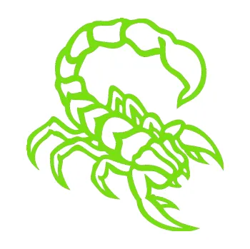 Polep vozidla Štír 019 pravá (04 - zelená kawasaki) SAMOLEPKA NA AUTO, NÁLEPKA, FÓLIE, POLEP, TUNING, VLASTNÍ TEXT, TISK, AUTOSAMOLEPKY.cz, POLEPY, OBRÁZEK, LOGO, 3D STICKERS