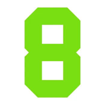 Polep vozidla Startovní číslo 8 (04 - zelená kawasaki) SAMOLEPKA NA AUTO, NÁLEPKA, FÓLIE, POLEP, TUNING, VLASTNÍ TEXT, TISK, AUTOSAMOLEPKY.cz, POLEPY, OBRÁZEK, LOGO, 3D STICKERS