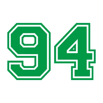 Polep vozidla Startovní číslo 94 typ 4 (12 - zelená) SAMOLEPKA NA AUTO, NÁLEPKA, FÓLIE, POLEP, TUNING, VLASTNÍ TEXT, TISK, AUTOSAMOLEPKY.cz, POLEPY, OBRÁZEK, LOGO, 3D STICKERS